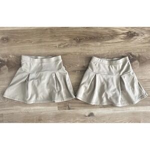 Nautica Khaki Skirt W/short Sz6 Girls Sensory Friendly  Uniform Lot‎ Of 2
